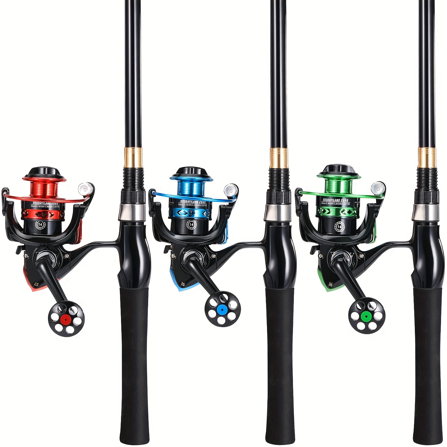 Sougayilang Telescopic Fishing Rod And Reel Combo 1.8-2.4m Fishing Pole And  5.2:1 Gear Ratio 14 Ball Bearings Spinning Fishing Reel Sets For Carp  Fishing Tackle Pesca