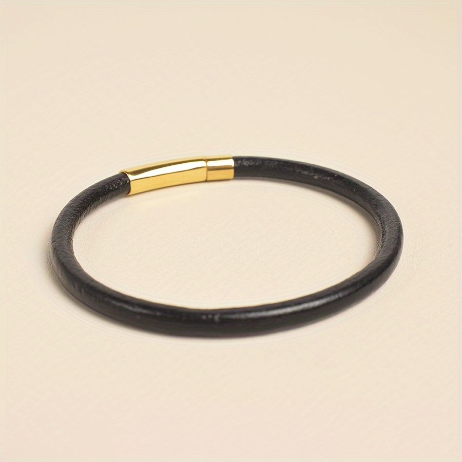 Women's Leather Bangle, Daily Wear Accessory Gift
