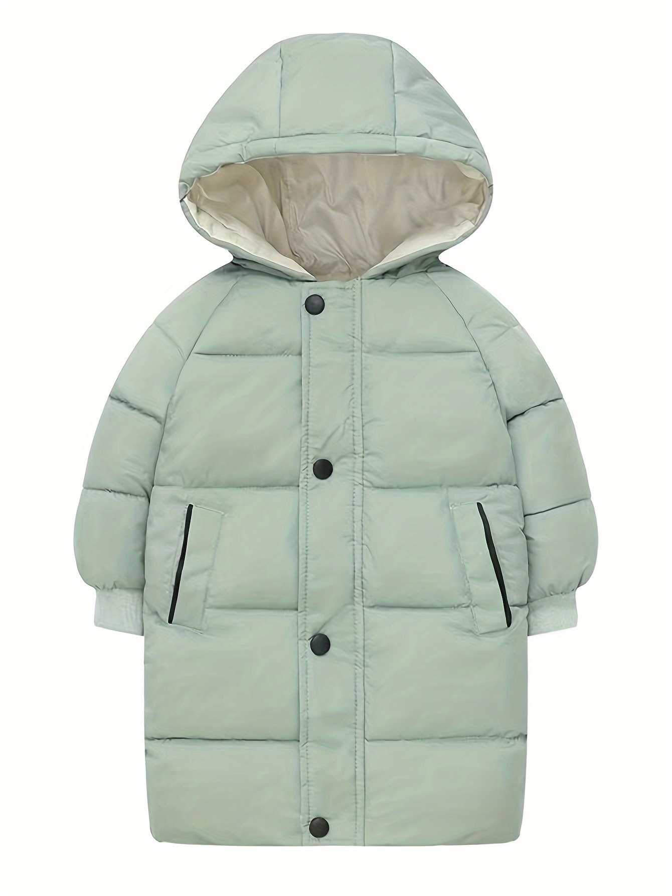 Children's Coat Fashion Fur Hooded Parkas Boys Warm Lined Outwear