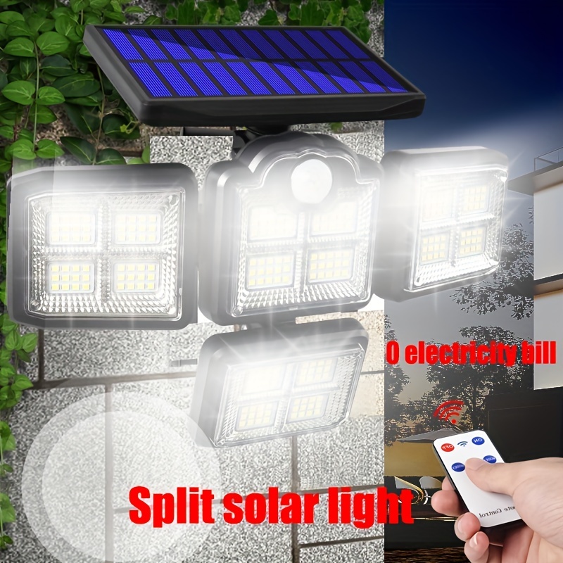 Lumières solaires extérieures, 202 projecteurs solaires à