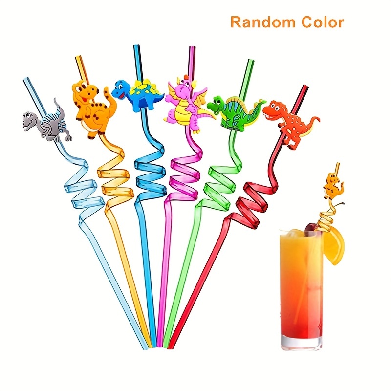 10pcs 3D Flamingo Drinking Straws Jungle Paper Straw Summer Pool