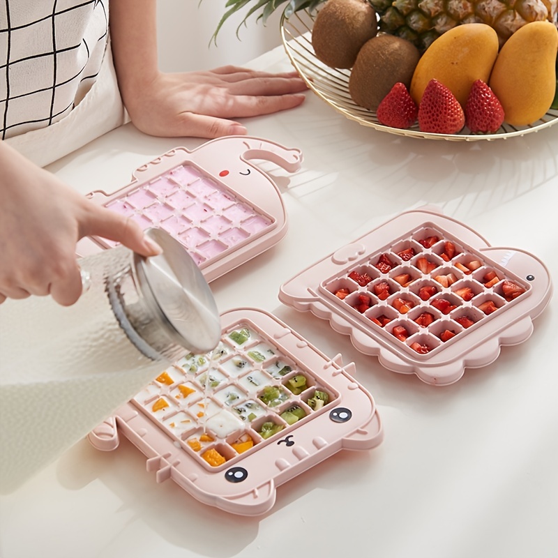 Ice Ball Tray With Lid Plastic Ice Cube Mold Refrigerator - Temu