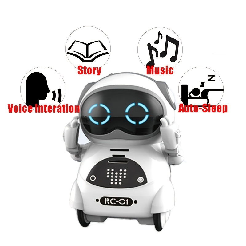 1pc Intelligent Programmable Robot With Infrared Controller Toys, Dancing,  Singing, Led Eyes, Gesture Sensing Robot Kit, Christmas, Halloween, Thanksg