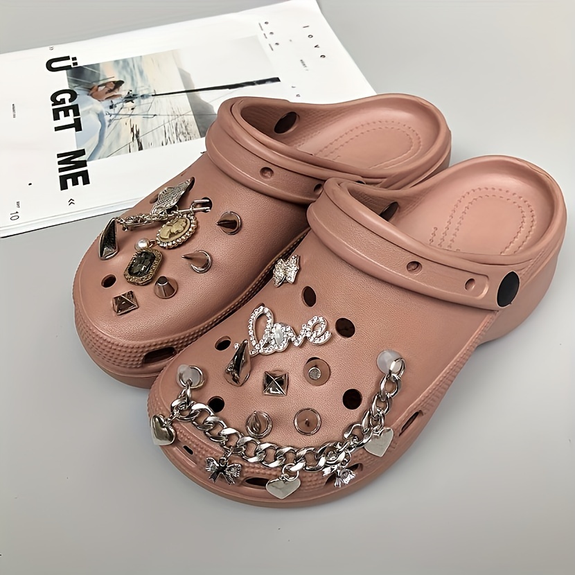 Bling Punk Croc Charms For Girls Women Cute Shoe Charms Shoe Accessories  Decoration Charms For Clog Slippers - Temu