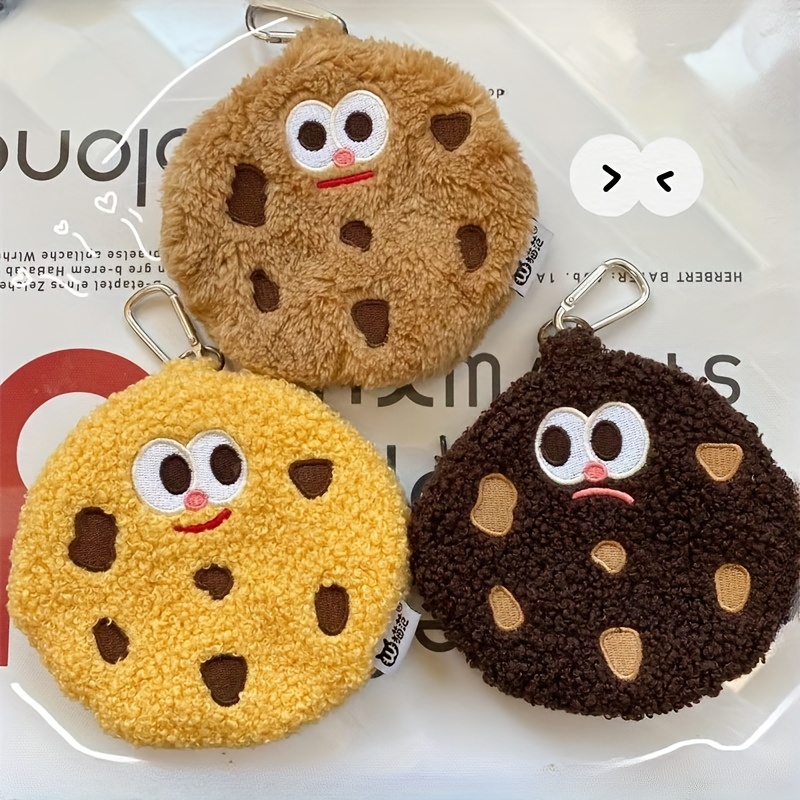 Cartoon Yellow Cookie/black Cookie/brown Cookie Hanging Neck Bag, Plush  Coin Purse Headphone Bag, Funny Cute Practical Crossbody Bag Gift, Girls  Female Small& Portable Crossbody Coin Bag Travel/tour/outgoing Gift Present  - Temu