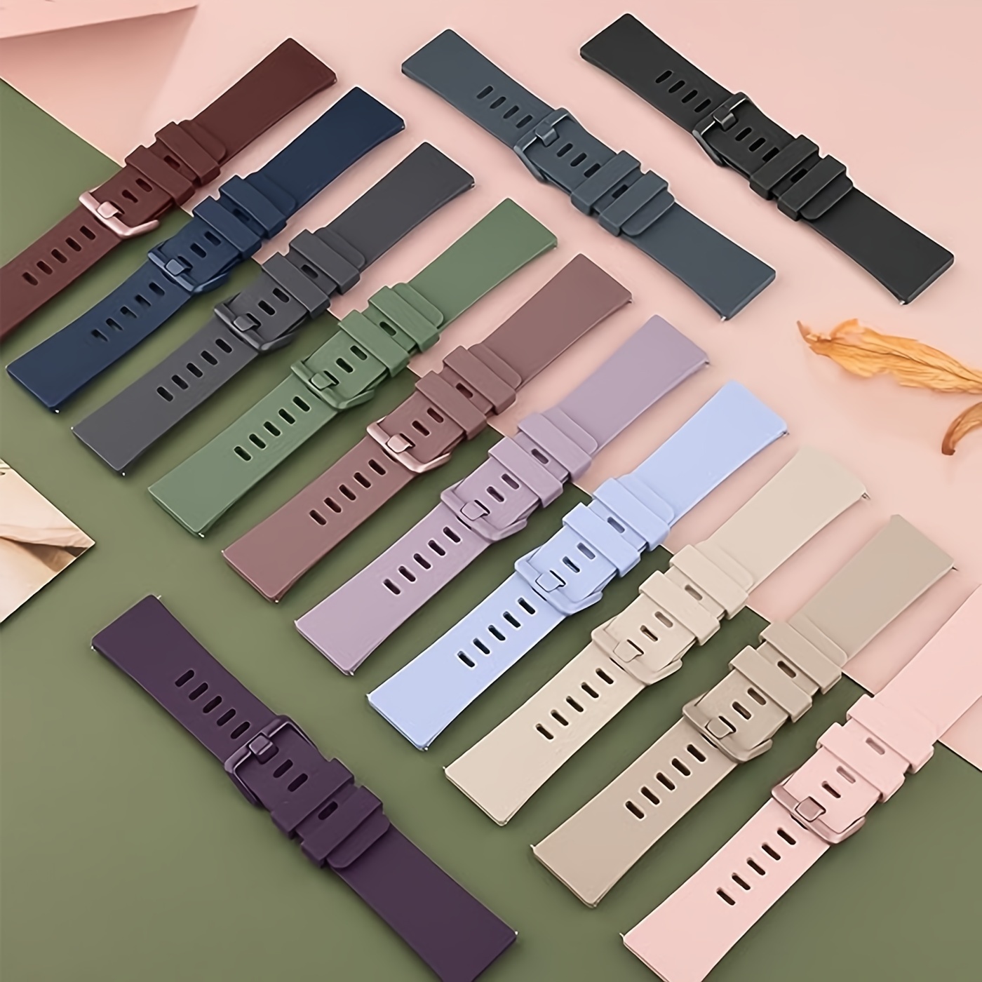 Correas de repuesto compatibles con Fitbit Versa/Versa 2 / Versa Lite,  correa de silicona ajustable clásica para mujeres y hombres, talla S y L