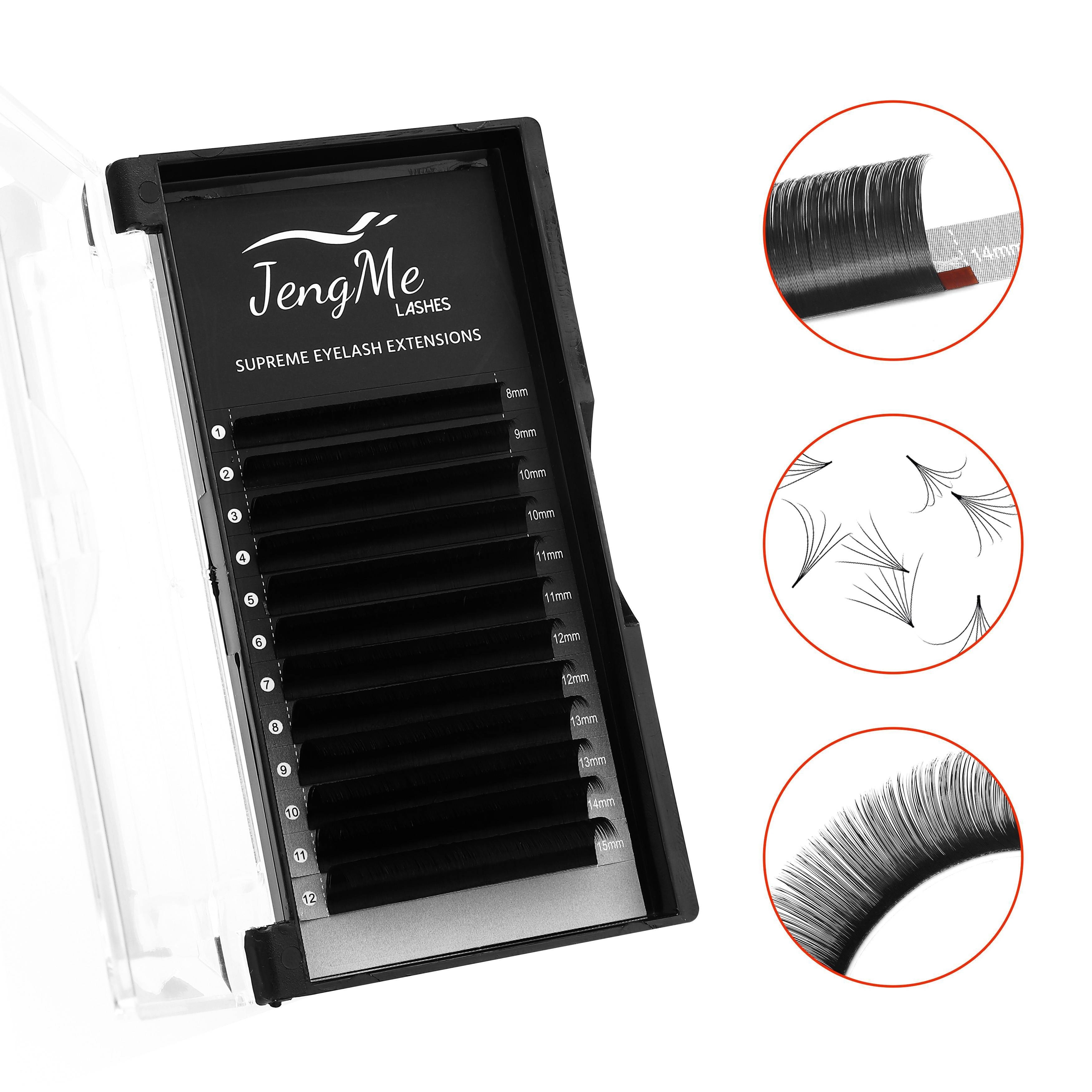 Volume Lash Extensions 0.05 Easy Fan Volume Lashes D Curl 15-20mm Eyelash  Extensions Easy Fan Lash Self Fanning 2D-10D Auto Rapid Blooming by GEMERRY  (0.05-D Curl-Mix 15-20mm) 0.05-D-15-20mm