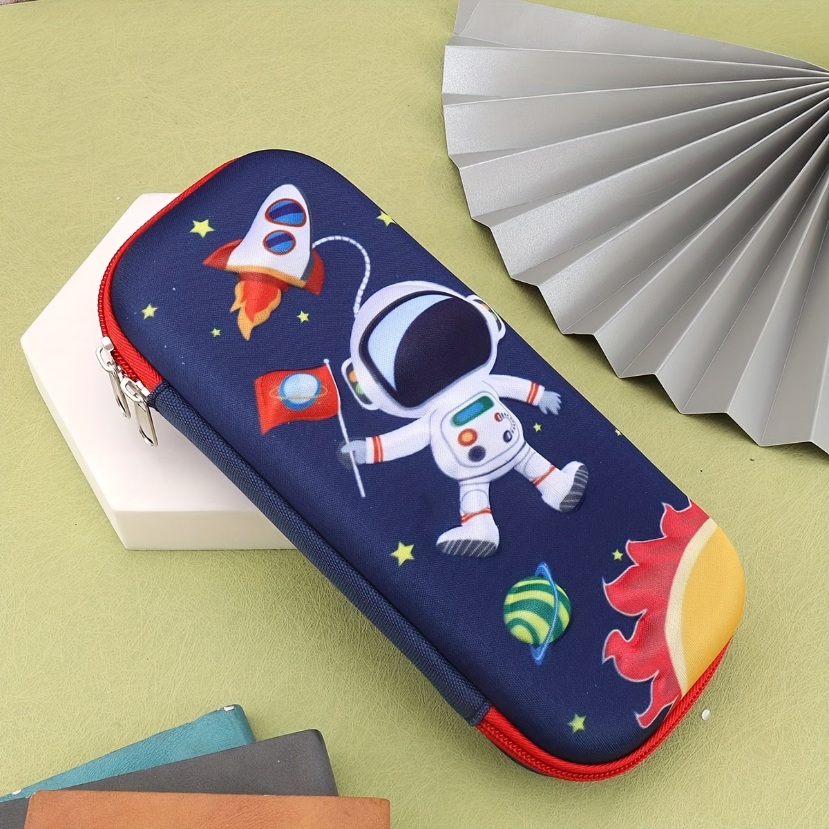 3D Astronaut/Dinosaur/Unicorn/Ice Cream Cat Pencil Box for Boys Girls  School