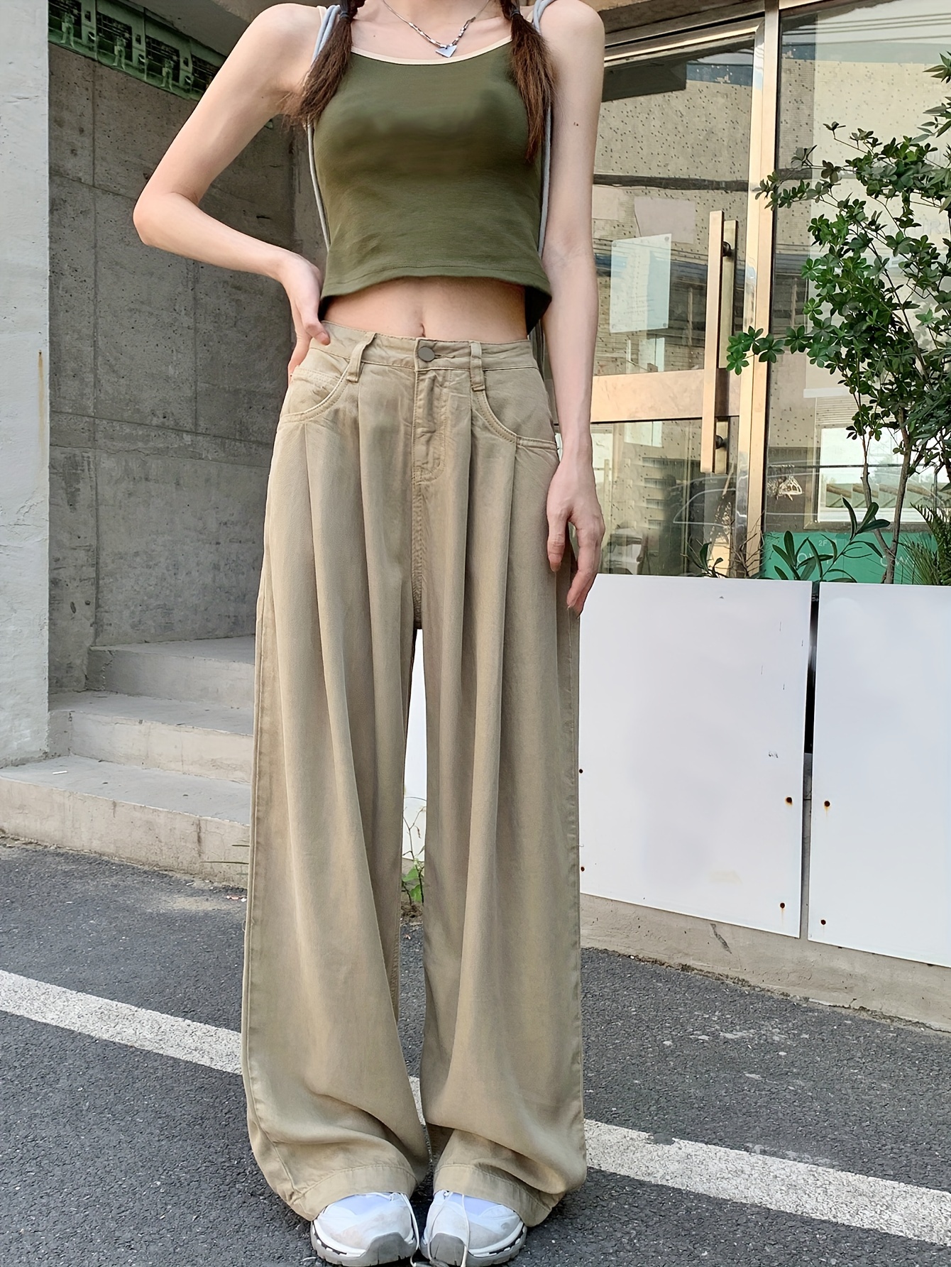 Casual Daily Pocket Loose Denim Jeans