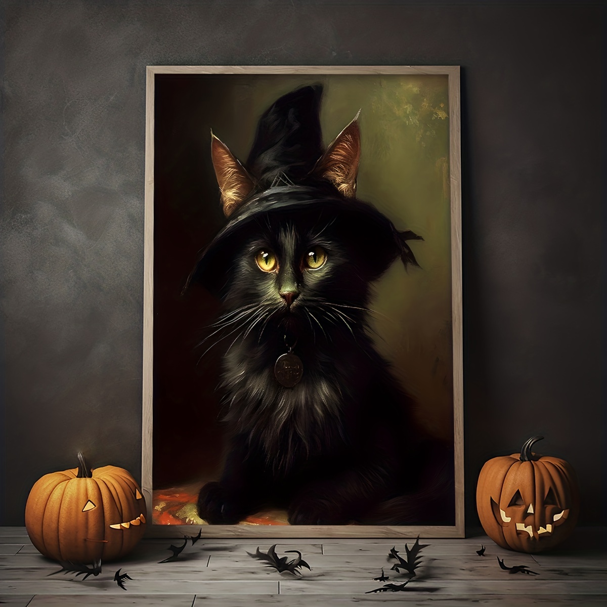 Canvas Poster Vintage Art Vintage Black Cat Posters Prints - Temu