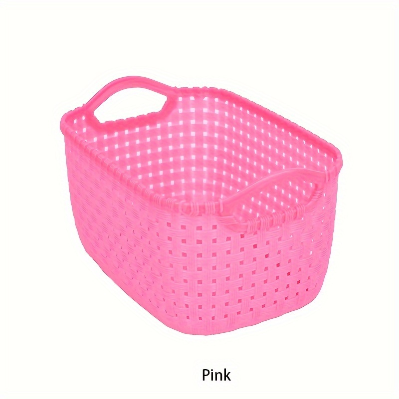 Portable Desktop Storage Box, Hollow Plastic Lidless Storage Basket For  Cosmetic, Stationary, Toiletry, Medicine And Sundries, Household  Multi-functional Storage Organizer - Temu