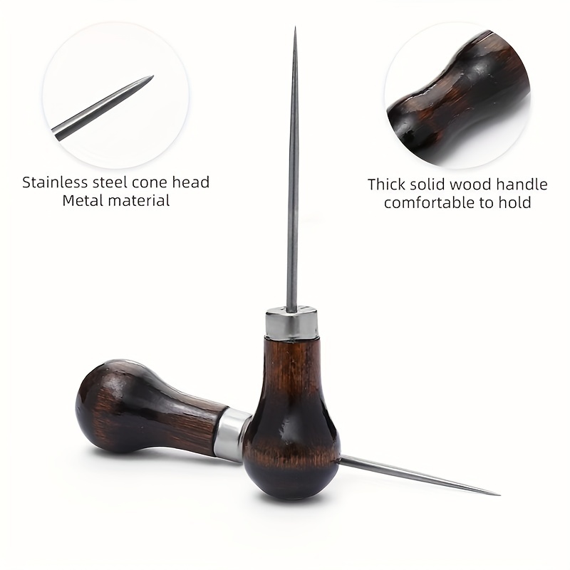 Gourd Shaped Solid Steel Cone Needles Awls Manual Sewing - Temu Canada