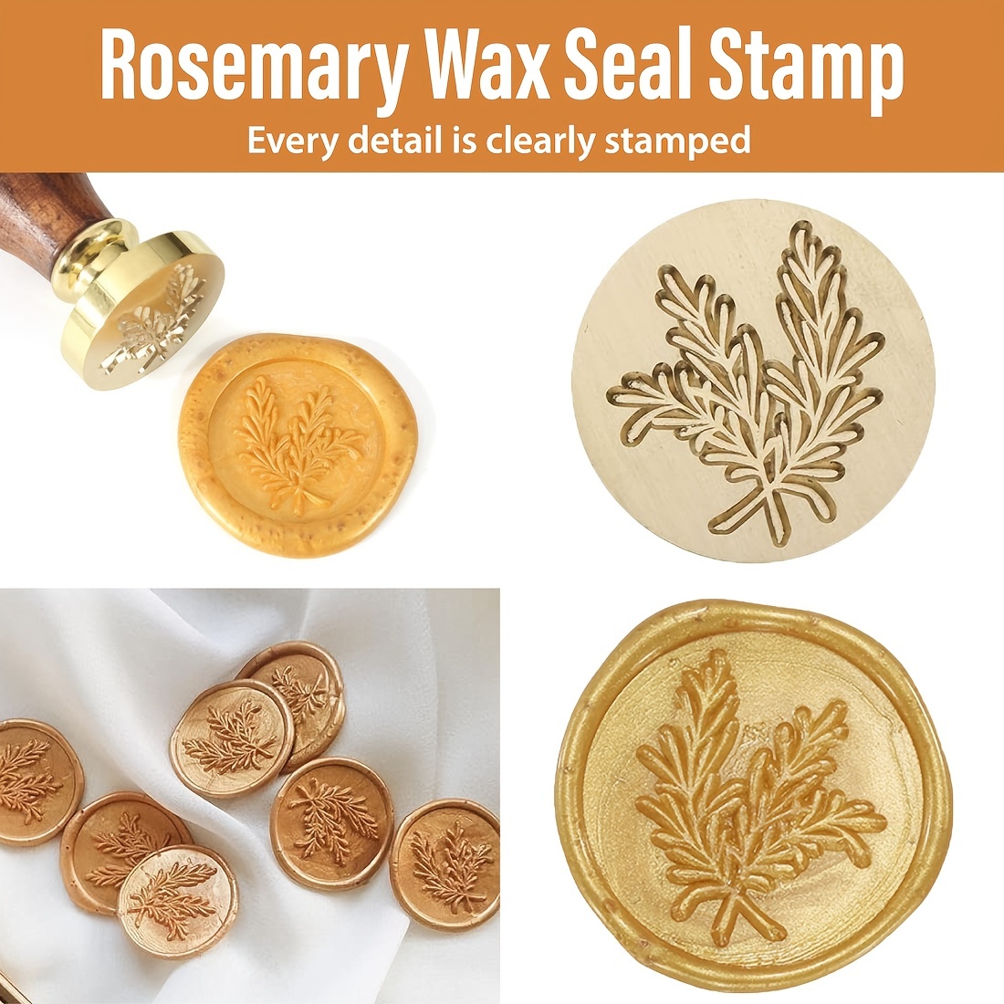 Bee Wax Seal Stamp Set, Mornajina Vintage Sealing Stamp Kit with Seal Sticks Mel