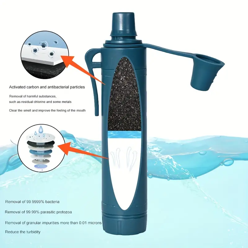 1pc Outdoor Survival Notfall Direkt Trinkwasser Filter Werkzeug
