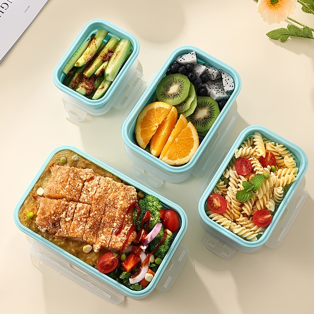 1pc Silicone Lunch Box Set Can Be Heated In Microwave Oven - Temu