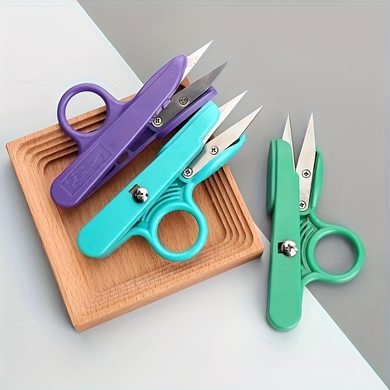 Colored Finger Guard Yarn Scissors, Cross Stitch Handmade Thread