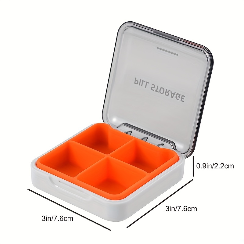 Small Pill Case Well Sealed Travel Pill Box Portable Daily - Temu