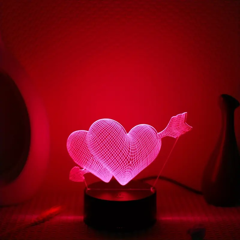 1 stk 3D Kjærlighet Amor Lampe Touch Romantisk Kjærlighet - Temu Norway