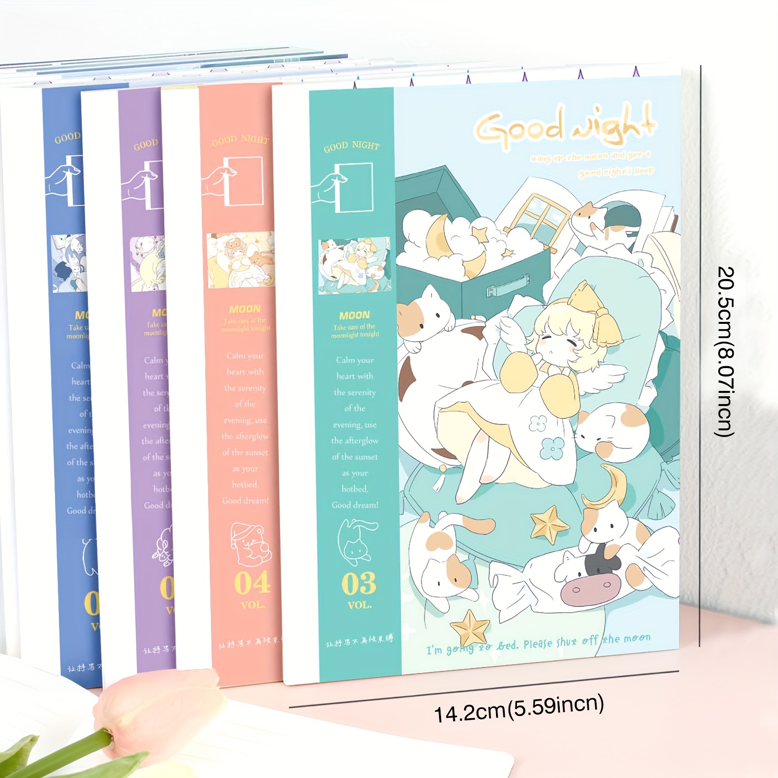 4pcs Dream Girl Nude Back Tearable Notebook A5 36 Sheets