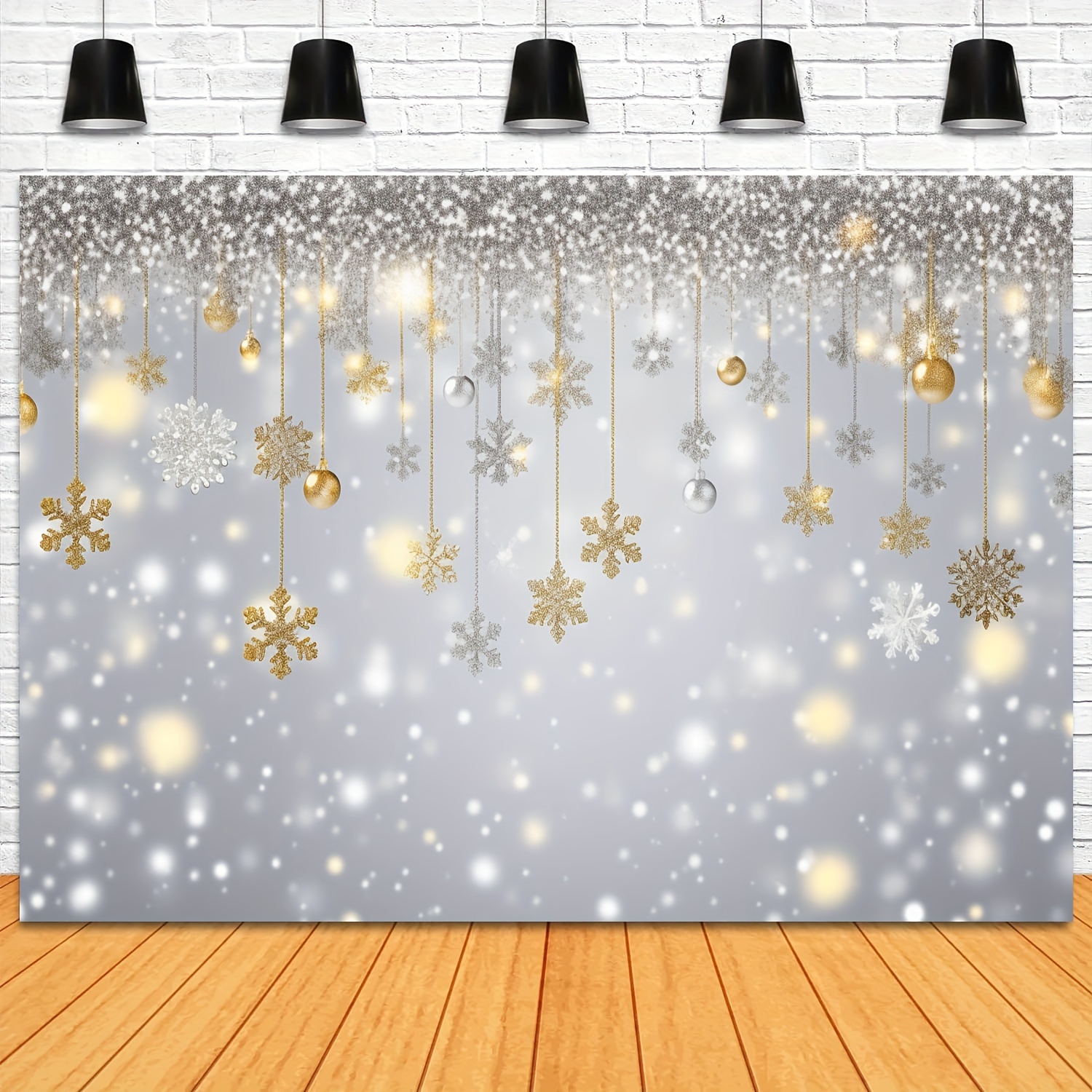 Snowflake Glitter Banner