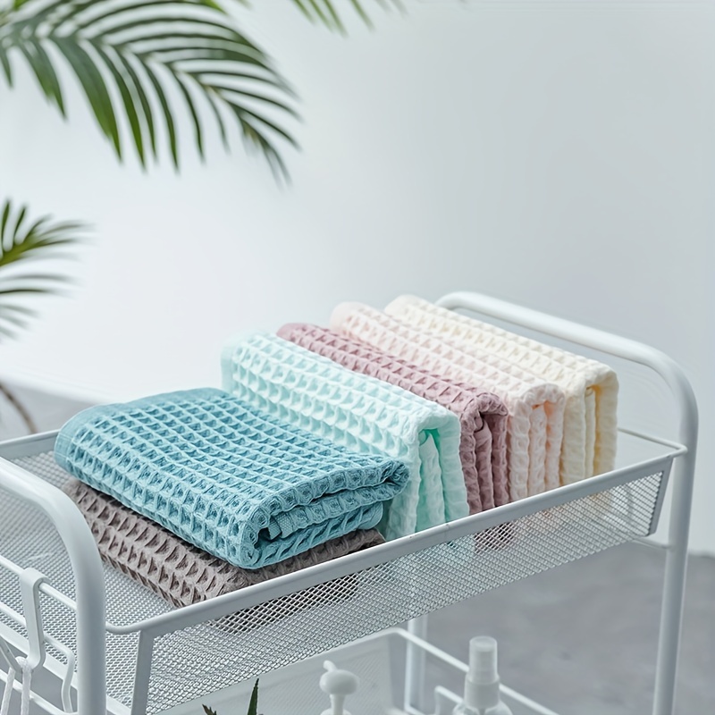 Cotton Waffle Wash Cloth, Plain Quick Drying Soft Absorbent Towels For  Bathroom, Bathroom Accessories, - Temu