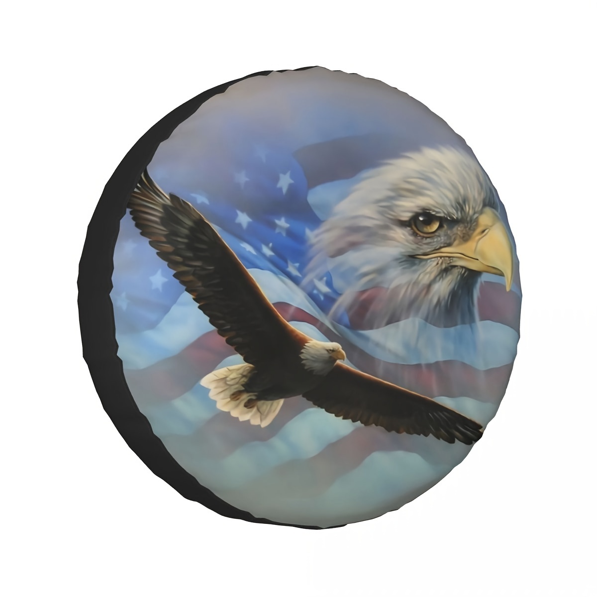 American Eagle Flag Spare Tire Cover Hubcaps, Waterproof Dust-proof Tire  Wheel Protector Universal Camper Accessories Fit For Trailer, Rv, Suv,  Camper Temu