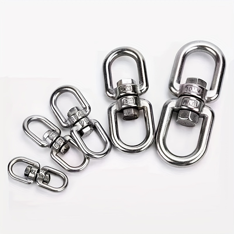 1pc Double Ended Round Rotating Hoist Ring 304 Stainless Shackle Shaped  Connector Bolts Save More With Clearance Deals Temu Japan