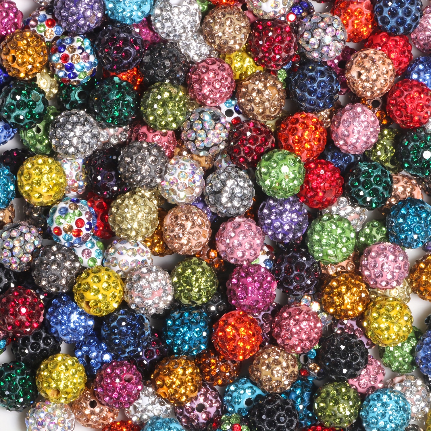 20/10pcs 8/10mm Scented Bala Pottery Mud Drill Beads Crystal High Quality  Rhinestone Loose Beads For Jewelry Making Handmade Diy Bracelet Necklace