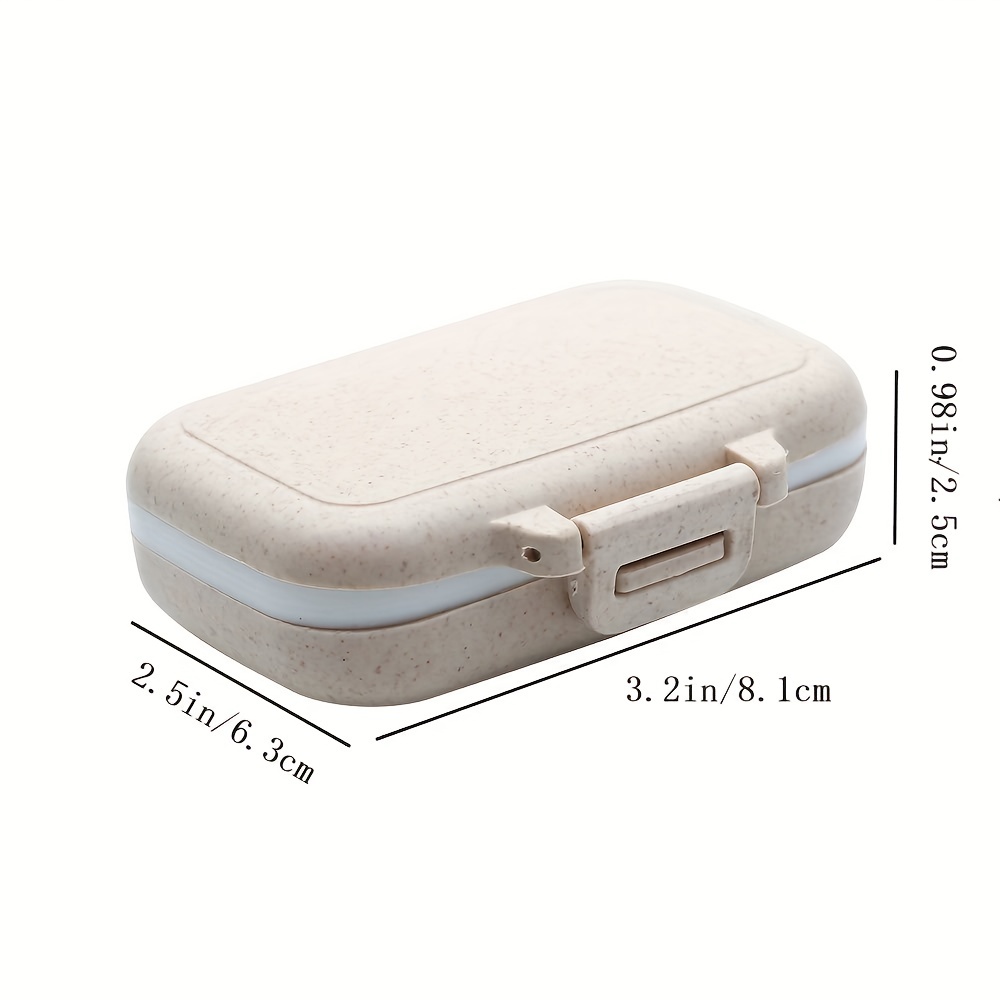 Detachable Compartment Pill Box for Vitamins and Medicines
