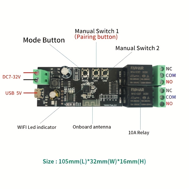 Interruptor De Relé Wifi - Temu