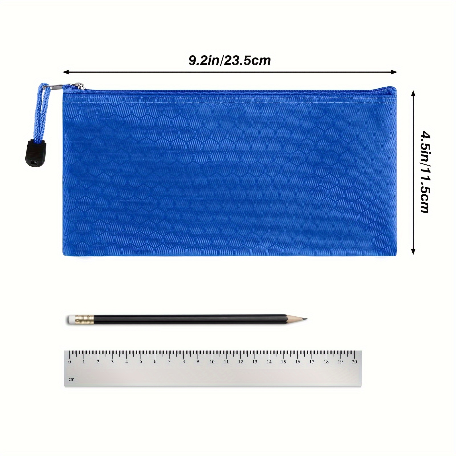 Zipper Pouch Pencil Pouch Size. 