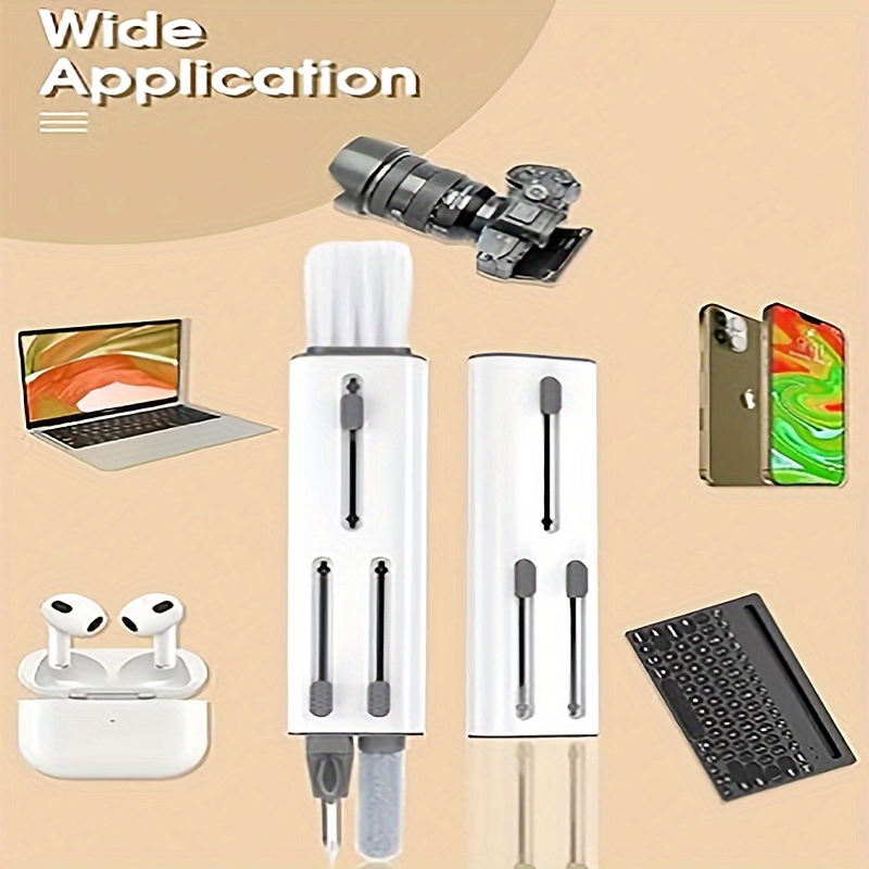 Kit de limpieza electrónico 5 en 1: kit de limpieza portátil para  Airpods/auriculares/teléfono/cámara/reloj/computadora portátil, con  bolígrafo de