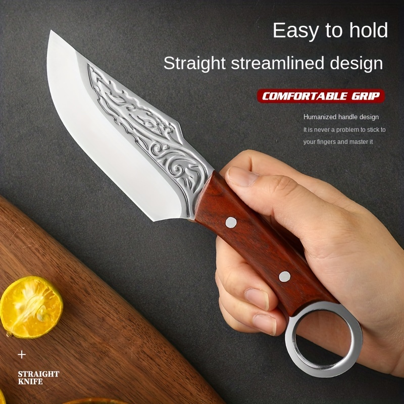 Portable Small Knife With Sheath Household Stainless Steel - Temu