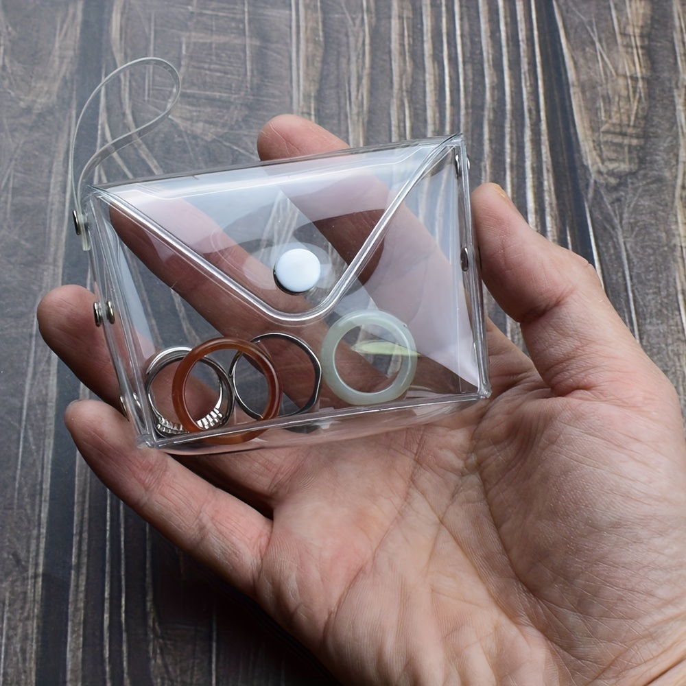 1pc Small Transparent Plastic Snap Coin Purse Simple Multifunctional Wallet  Portable Home Travel Supplies, Shop On Temu And start Saving