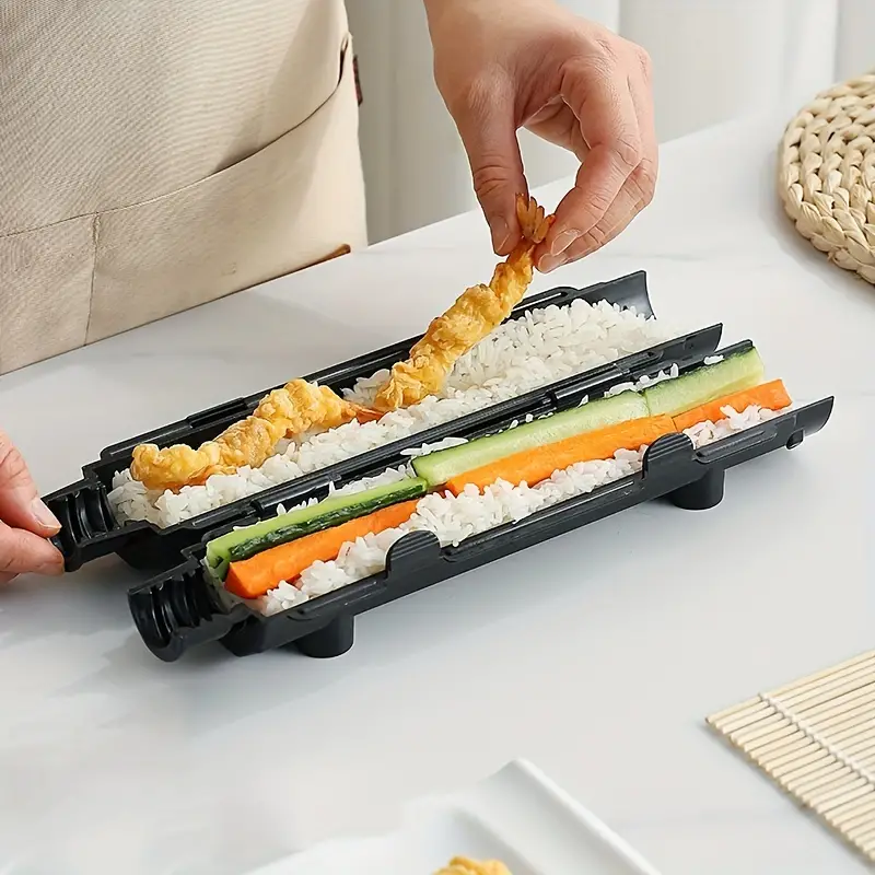Sushi Mold All In One Sushi Bazooka Maker DIY Rice&Sushi Roller Machine  Sushi Maker Sushi Making Kit&Set Kitchen Sushi Tool Easy Sushi Rolling  Cooking