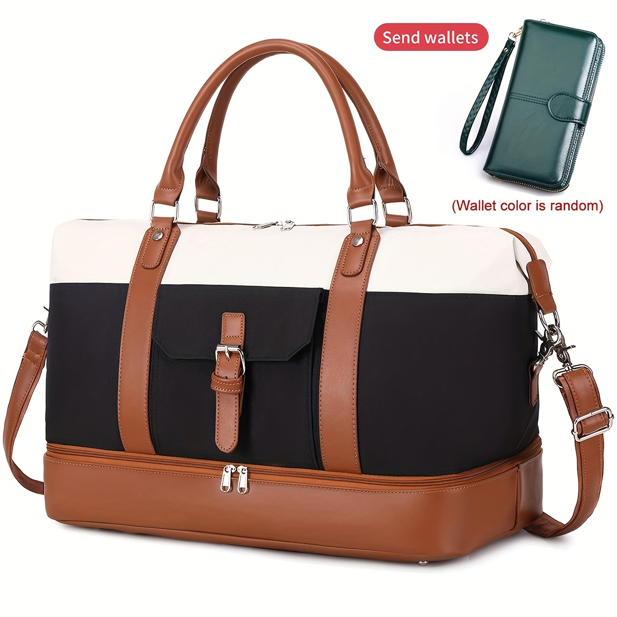  Travel Bag with Shoes Compartment,Weekender Bags for