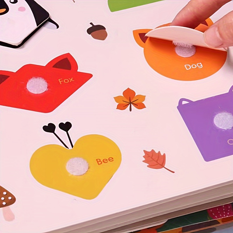 Strong Round Back Adhesive Magic Sticker, Quiet Book, Diy, Self-adhesive,  No Trace, Hook And Loop For Kindergarten