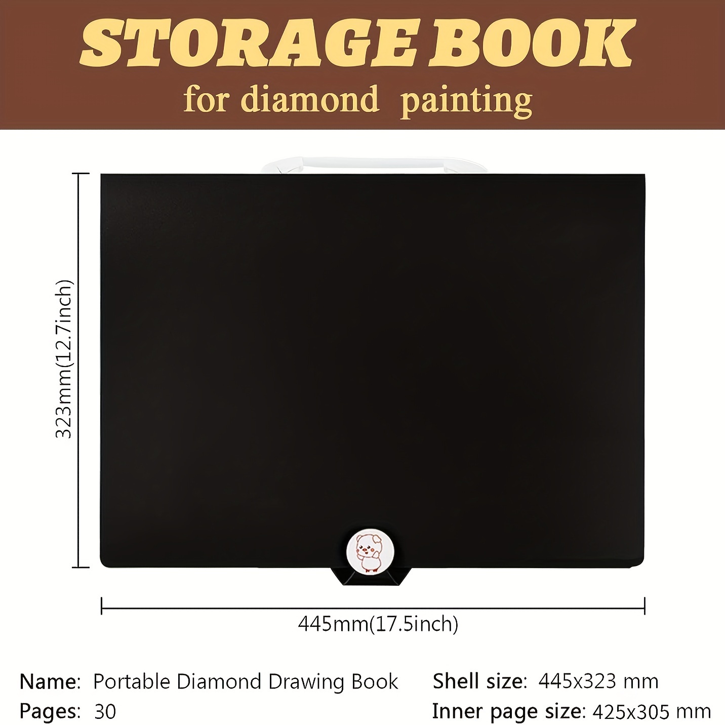  A2 30 Pages Diamond Painting Storage Book,Diamond