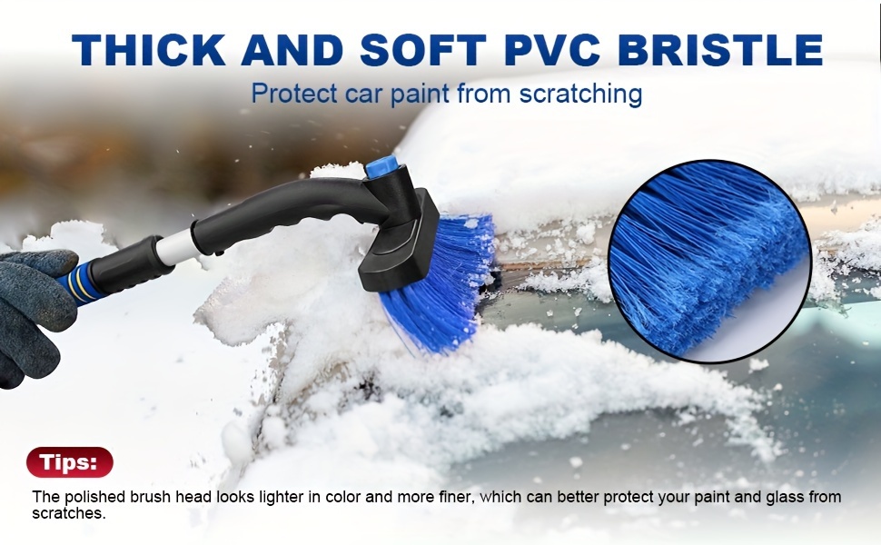 Ice Scraper With Snow Brush For Car Windshield Upgraded - Temu