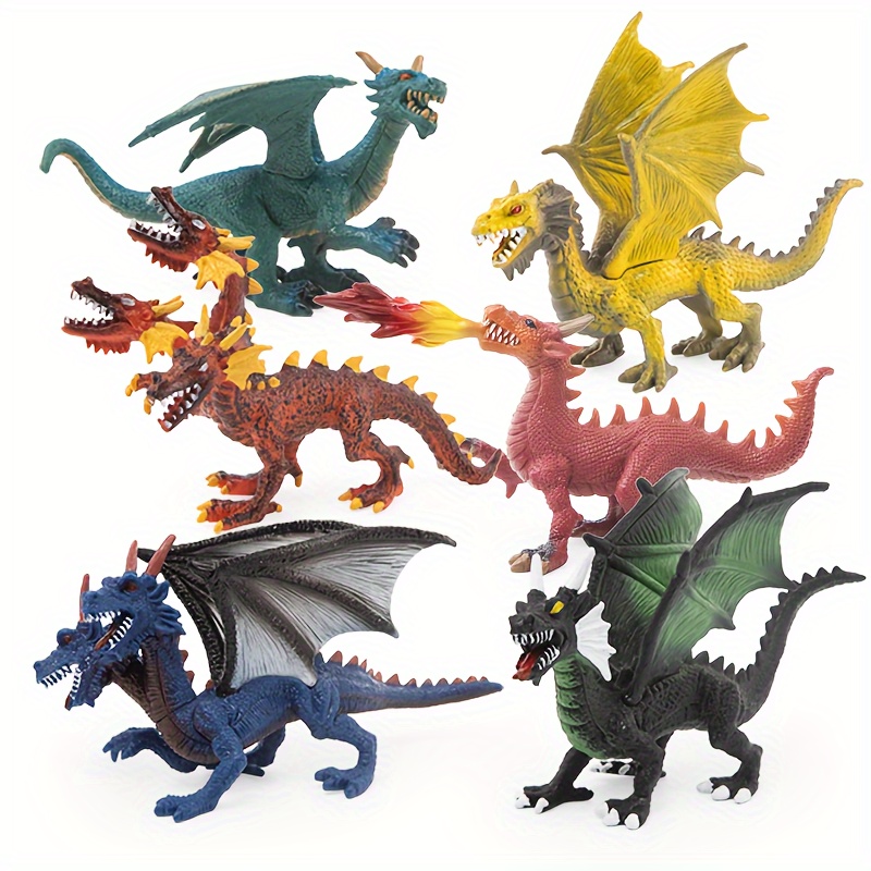 Mojo RED DRAGON Fantasy action toys figures play models plastic mythical  legend