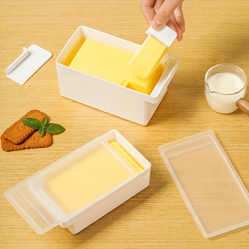 1/2 pcs Boîtes pour tranches de fromage pour réfrigérateur dotées de  couvercle rabattable, boîte de