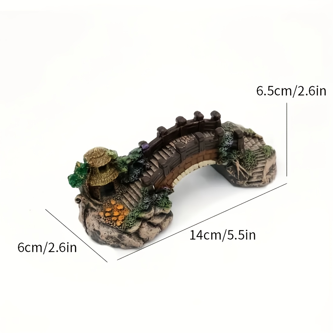 1pc Resin Bridge For Aquarium Landscaping Fish Tank Decoration Bridge Turtle  Tank Basking Platform With Arch Bridge - Pet Supplies - Temu