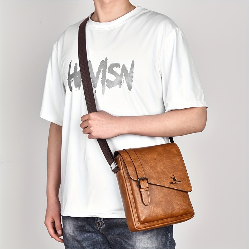 Weixier Messenger Bag Men's Shoulder Bag Casual Satchel Bag - Temu