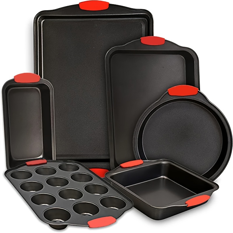 Carbon Steel Baking Sheet Baking Pan With Silicone Handles - Temu