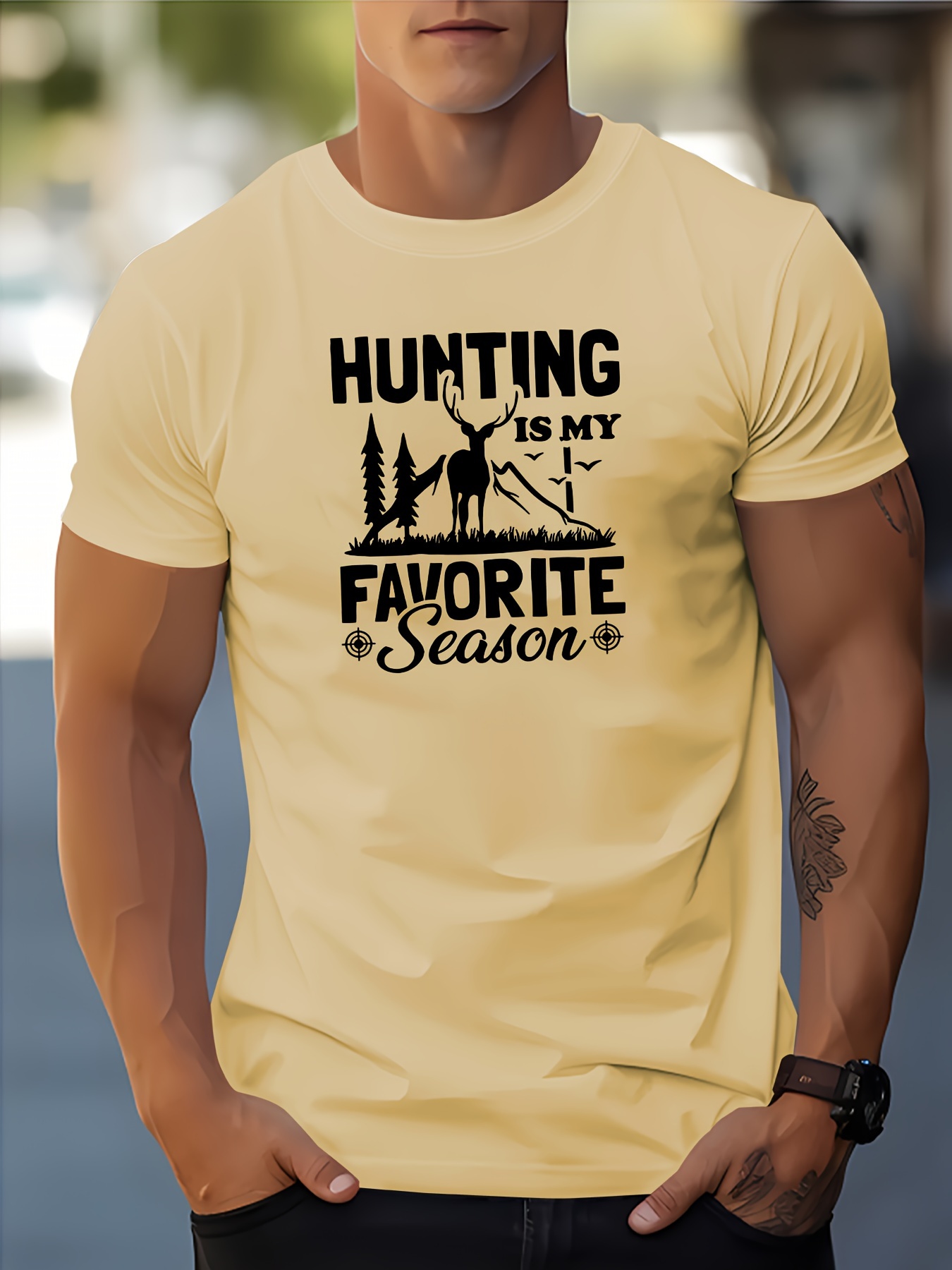  Fishing And Hunting Shirts For Men Funny Fisherman Hunter T- Shirt : Clothing, Shoes & Jewelry