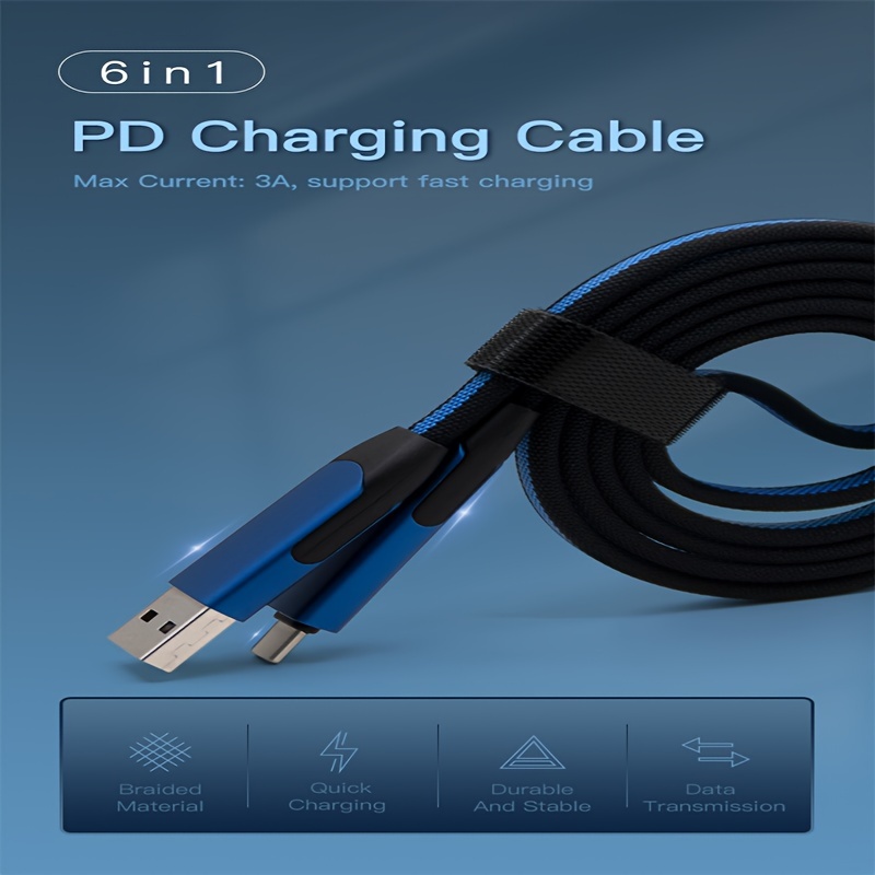 Universal - Câble de recharge magnétique noir Chargeur USB Type C Câble de  jeu Téléphone 18W Charge rapide 1.2M