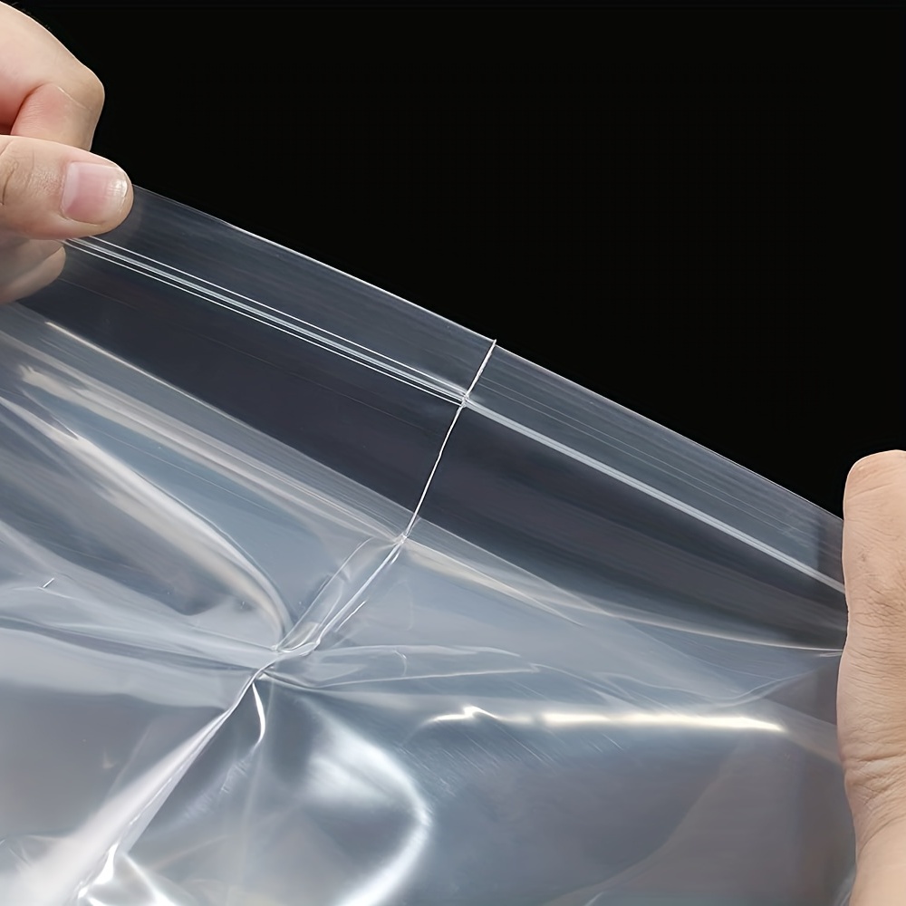 Clear Resealable Zip Plastic Bags 2 Mil Thick Transparent - Temu