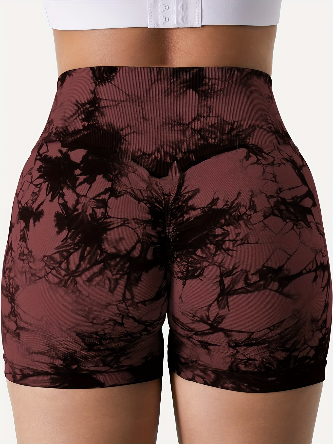 Womens Workout Shorts with Pockets Tie Dye Athletic Shorts Plain Lounge  ShortsC