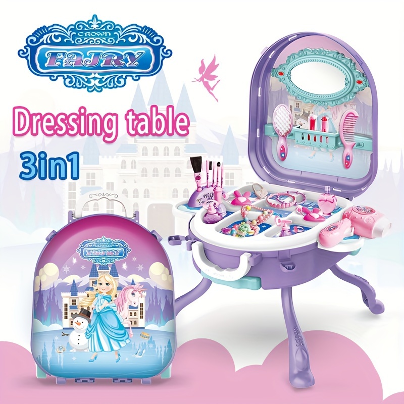 Play House Toys Simulation Makeup Toys Dressing Table Set Comb