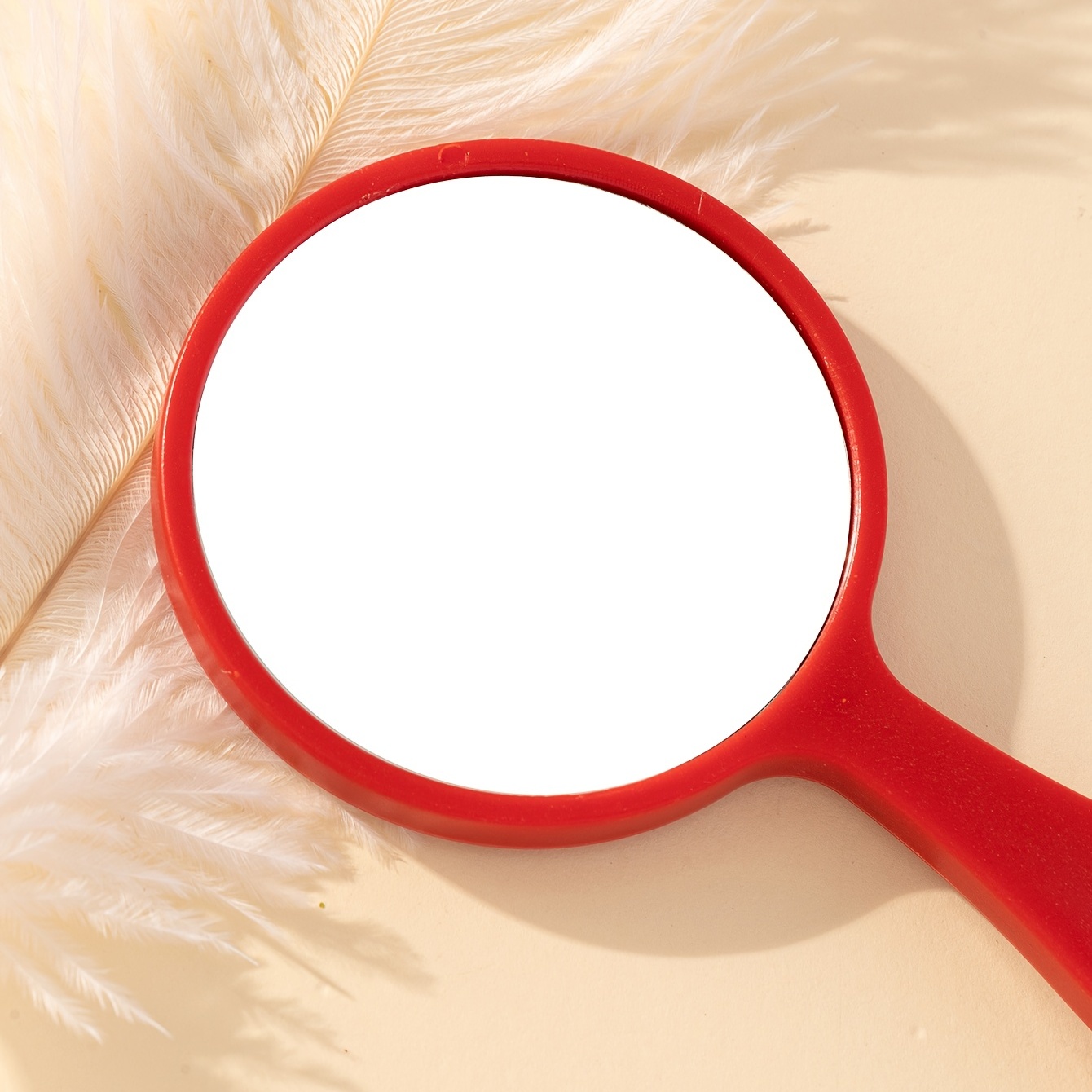 Small Round Hand Mirror with Chain for Makeup Cosmetic Touch Up